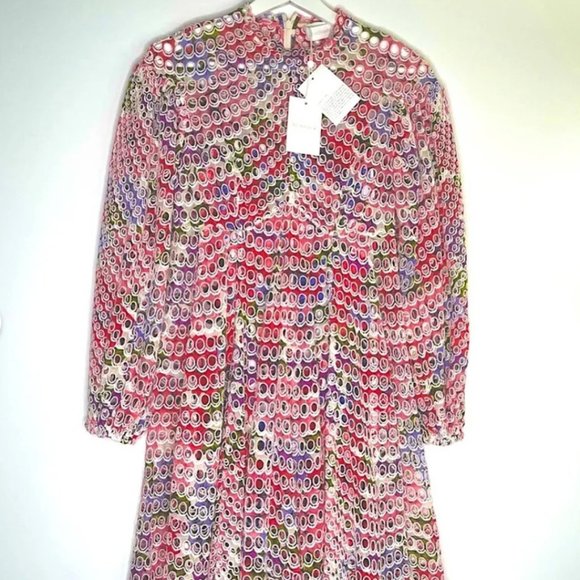 NWT Zimmermann Poppy Eyelet Short Dress - SZ 0P - Picture 2 of 8